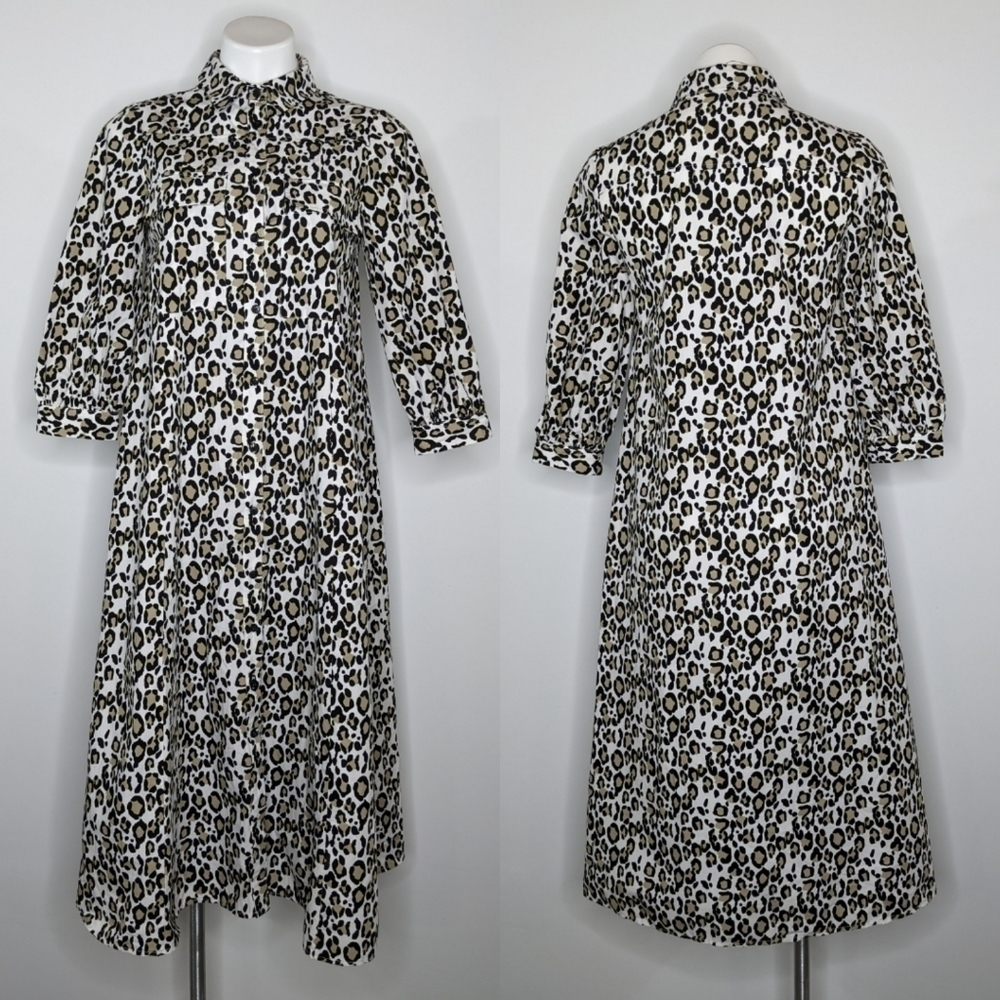 NWT ASOS leopard print button up dress 2/4